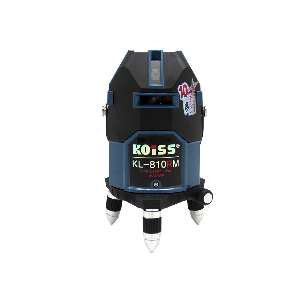 [KOISS] 코이스 라인레이저레벨 KL-810RM 레벨 수평 수직 레이져 조족기 모터 전자동 전자센서