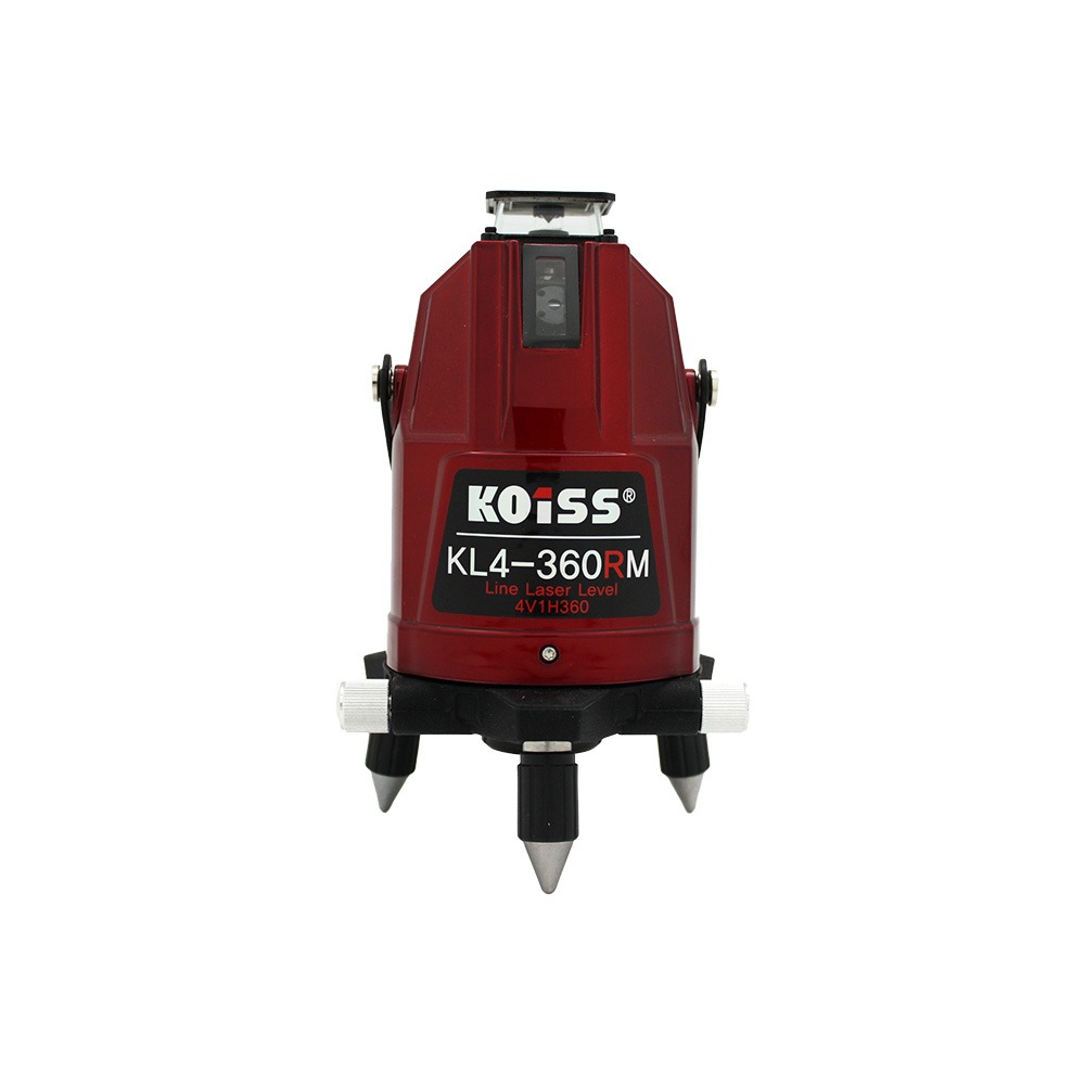 [KOISS] 코이스 라인레이저레벨 KL4-360RM 레벨 수평 수직 레이져 조족기 모터 전자동 전자센서